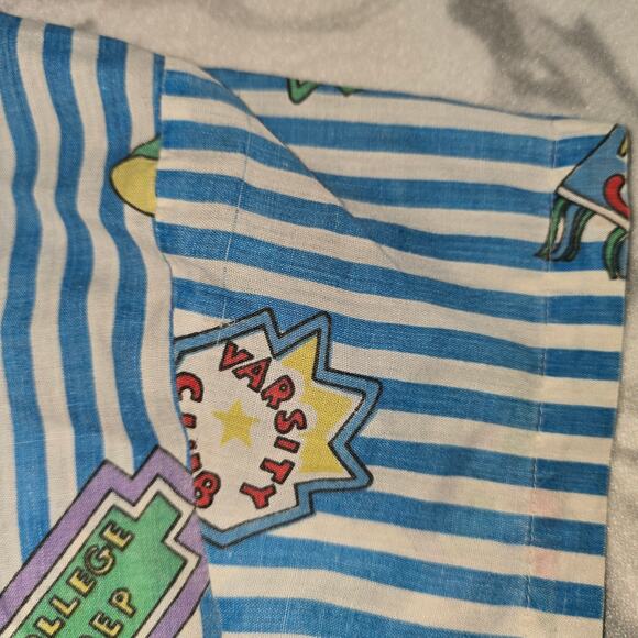 Vintage Fun Connections 80s Kids Short Sleeve Retro Button-Up Size 7 - Picture 12 of 12